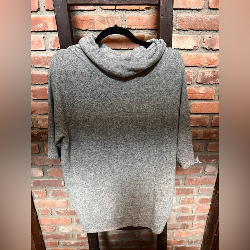 Coin1804 cowlneck gray soft pullover oversized loungewear top NWT - Picture 4 of 5